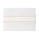 ピーチホワイト結婚ズシンプルシックミニマエレガントリスト 招待状ベリーバンド (裏面例)