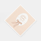 ピーチボウベビーシャワー スタンダードランチョンナプキン (角)