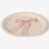 ピーチボウベビーシャワー ペーパープレート (アングル)