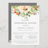 ピーチボタニカルリハーサルディナー 案内状 (正面/裏面)