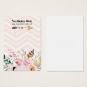 ピーチボホフラワーアローイヤリングディスプレイカード (正面&裏面)