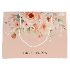 ピーチボホフローラ ラージペーパーバッグ