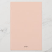 ピーチボホフローラ 便箋 (裏面)