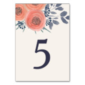 ピーチポピーのテーブル番号 テーブルナンバー (正面)