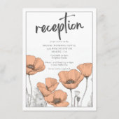 ピーチポピーエレガントズフローラ結婚披露宴 エンクロージャーカード (正面)