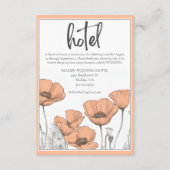 ピーチポピーフローラエレガントウェディングホテル エンクロージャーカード (正面)