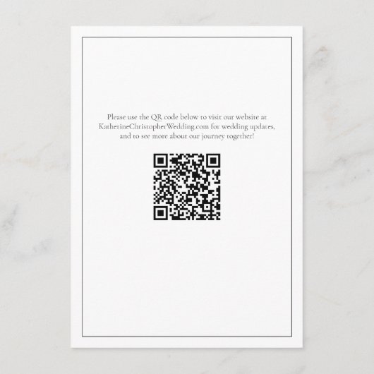 ピーチポピーフローラエレガントウェディング披露宴 エンクロージャーカード (裏面)