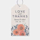 ピーチポピー結婚ズ・サンキュー ギフトタグ (正面)