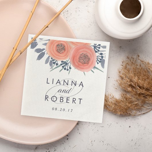 ピーチポピー結婚ズ スタンダードカクテルナプキン