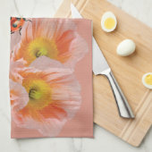 ピーチポピー&ラディバグキッチンタオル キッチンタオル (四つ折り)