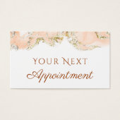 ピーチマリングデザインアポイントメントカード (正面)