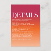 ピーチマルーンサンセットグラデーショグラデーションンクラス エンクロージャーカード (正面)