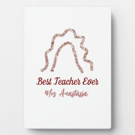 ピーチマロングリッターレインボー先生鑑賞 フォトプラーク