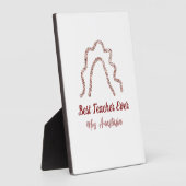 ピーチマロングリッターレインボー先生鑑賞 フォトプラーク (側面)