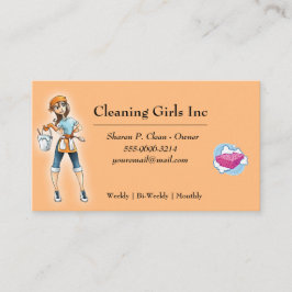 ピーチマンガールハウスクリーニングサービス 名刺