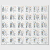 ピーチマンゴーホウレンソウ水平滑健康食品F ラッピングペーパー (フラット)