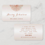 ピーチマンダラウェルネスコーチソーシャルモダンメディア 名刺 (正面/裏面)