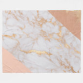 ピーチマーブルエレガンス フリースブランケット (正面(横))