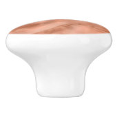 ピーチマーブル抽象芸術 セラミックノブ (側面)