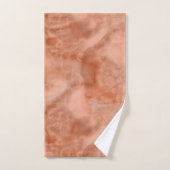 ピーチマーブル抽象芸術 バスタオルセット (ハンドタオル)