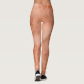 ピーチマーブル抽象芸術 レギンス (裏面)