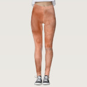 ピーチマーブル抽象芸術 レギンス (正面)