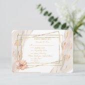 ピーチマーブル金ゴールドスパークとピーチサボテン 出欠カード (スタンド正面)