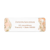 ピーチマーリング差出人住所ラベル ラベル (正面)