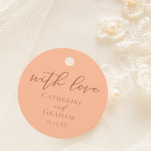 ピーチミニマルタイポグラフィサマー結婚ズ フェイバータグ