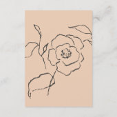 ピーチミニマルファインアートフローラ結婚詳細 エンクロージャーカード (裏面)