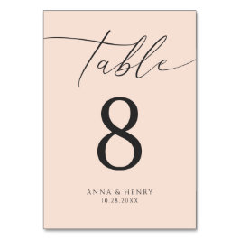 ピーチミニマル結婚ス テーブルナンバー