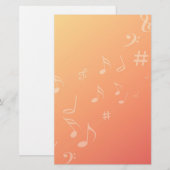 ピーチミュージック 便箋 (正面/裏面)