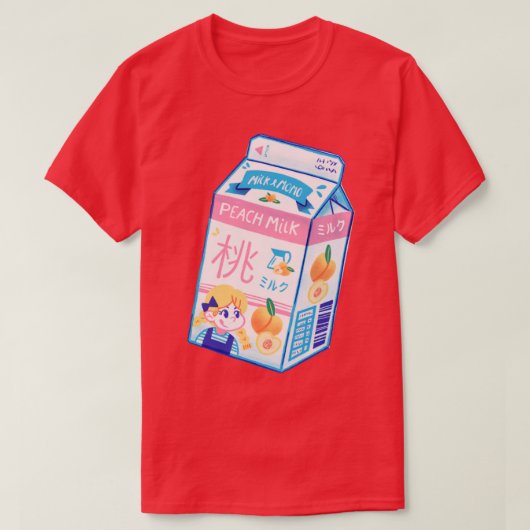 ピーチミルク Tシャツ (デザイン正面)
