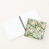 ピーチミントウォーターカラーフローラレシピ ノートブック (内部)