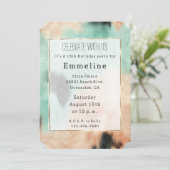 ピーチミントクリームサウスウェスト女性のカーボーイコウィド 招待状 (スタンド正面)