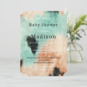 ピーチミントクリームサウスウェスト女性のカーボーイコウィド 招待状 (スタンド正面)