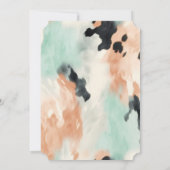 ピーチミントホワイトウエスタンコウィド 招待状 (裏面)