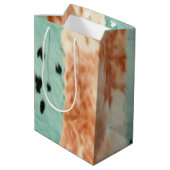 ピーチミント女性のカーボーイコウィド ミディアムペーパーバッグ (裏面アングル)