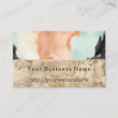 ピーチミント女性のカーボーイコウィド 名刺 (正面)