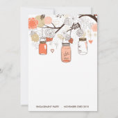 ピーチメイソンジャース婚約パーティ招待状 招待状 (裏面)