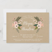 ピーチメドウクラフトブライダルシャワー招待 招待状 (正面)