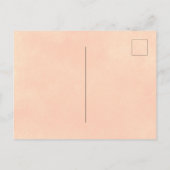 ピーチメドウフローラベビーシャワー招待状 ポストカード (裏面)