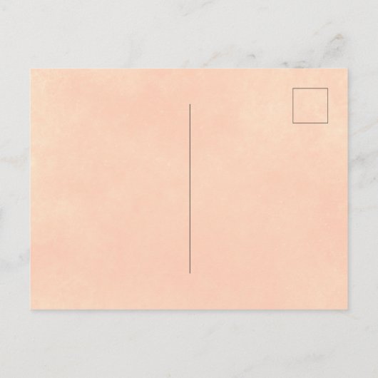 ピーチメドウフローラベビーシャワー招待状 ポストカード (裏面)