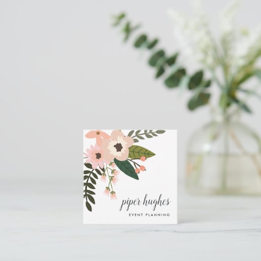 ピーチメドウ スクエア名刺 (スタンド正面)