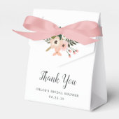 ピーチメドウ |パーソナライズされたフローラ フェイバーボックス (正面サイド)