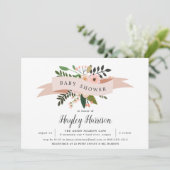 ピーチメドウ |ベビーシャワー招待状 招待状 (スタンド正面)