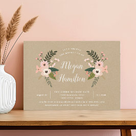 ピーチメドークラフトベビーシャワー招待状 招待状