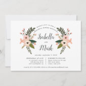 ピーチメドーリハーサルディナー招待状 招待状 (正面)