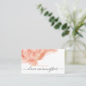 ピーチメロンウォーターカラー塗装 名刺 (スタンド正面)