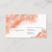 ピーチメロンウォーターカラー塗装 名刺 (裏面)